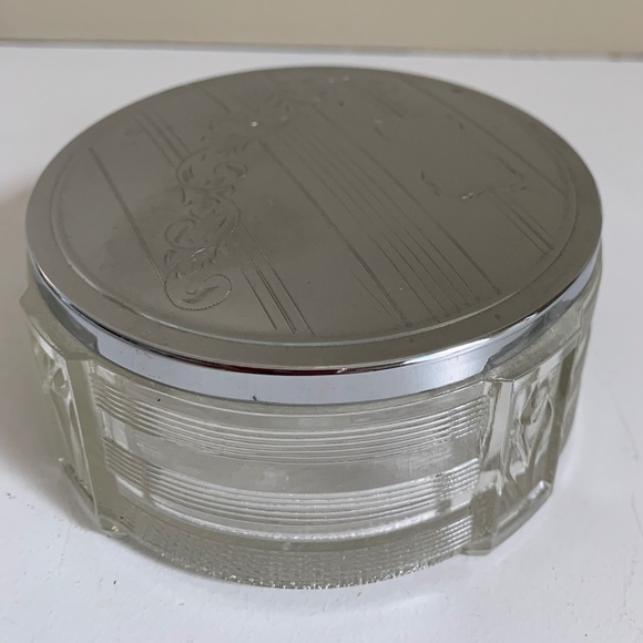 Glass Vanity Jar with Lid - Picture 1 of 4